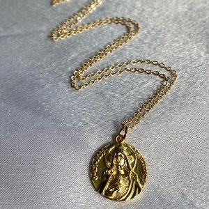 Gold Sacred Heart Necklace